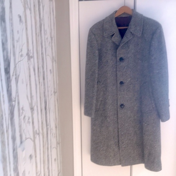 Vintage Tweed Wool Over Coat - Picture 13 of 13